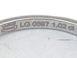 sortija oro 18k con diamante de laboratorio