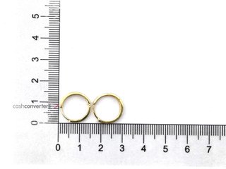 argollas oro 18k con piedra con circonita