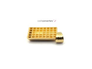 colgante oro 18k con piedra con circonita
