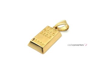 colgante oro 18k con piedra con circonita