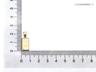 colgante oro 18k con piedra con circonita