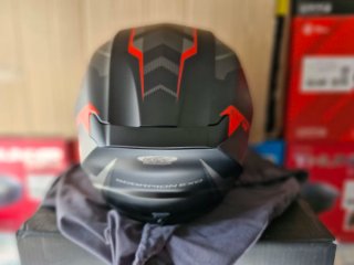 Casco Scorpion Exo-391 Aaxo Negro Rojo