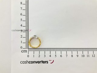 anillo oro 18k con piedra