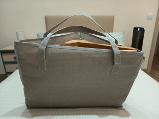 Lote 19 Perchas de Madera y bolsa de almacenaje