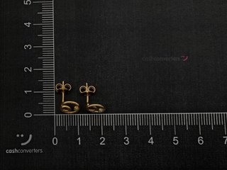 pendientes oro 18k con piedra con circonita