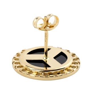pendientes oro 18k con piedra