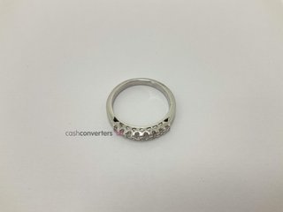 anillo oro 18k con piedra con diamante t. 11 (16,24 mm)
