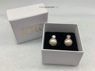 pendientes oro 18k con piedra