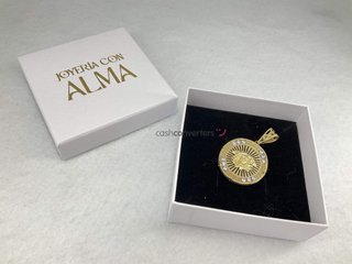 colgante oro 18k con piedra