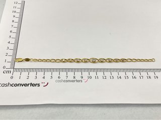 pulsera oro 18k con piedra