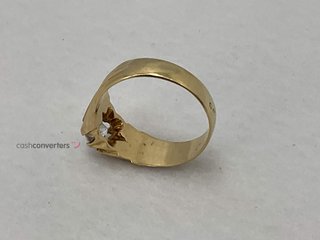 anillo oro 18k con piedra