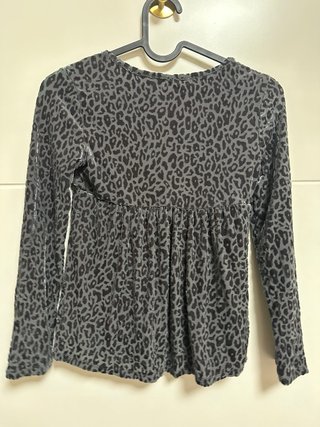 Blusa Niña Justice Animal Print Terciopelo talla 8