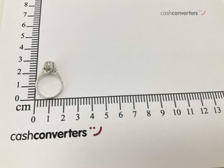 anillo oro 18k con piedra t. 9 (15,6 mm)