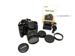 camara digital reflex canon eos 1000d+ef-s 18-55mm 1:3.5-5.6 is
