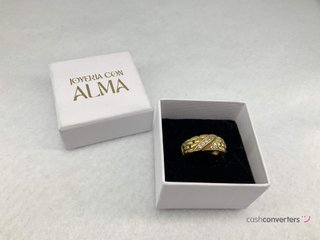 anillo oro 18k con piedra