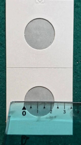 100 cartones Leuchtturm para monedas de 22,5mm
