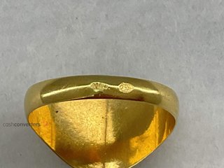 anillo oro 18k con piedra