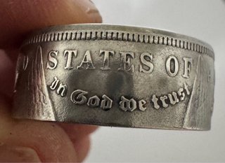 ANILLO DOLLAR MORGAN 1878 EN NÍQUEL (NO ES PLATA)