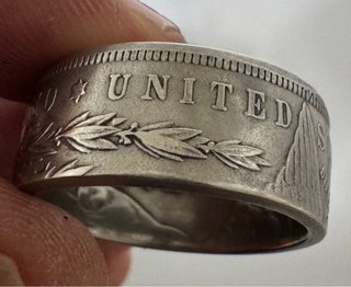 ANILLO DOLLAR MORGAN 1878 EN NÍQUEL (NO ES PLATA)