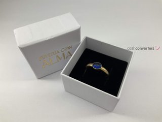 anillo oro 18k con piedra