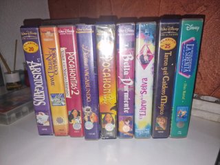 Lote VHS Disney Clásicos Ideal coleccionistas