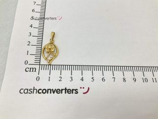 colgante oro 18k con piedra