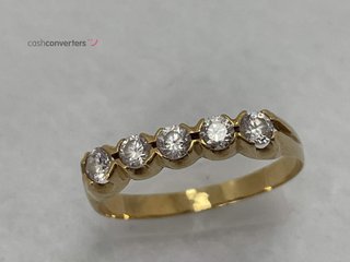anillo oro 18k con piedra