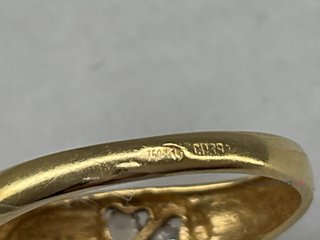 anillo oro 18k con piedra