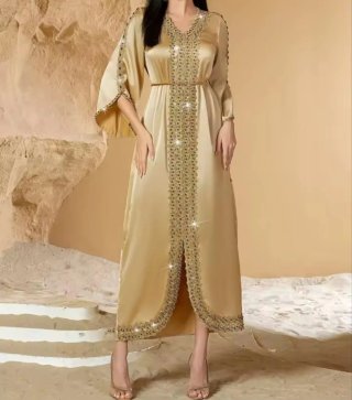 Caftán Dorado Elegante