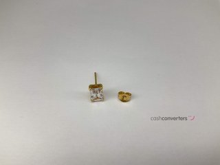 pendientes oro 18k con piedra