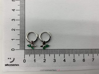argollas plata 925mm con piedra con circonita