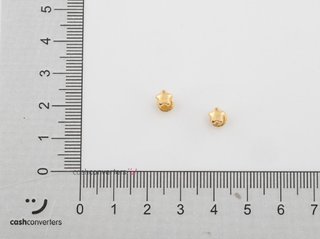 pendientes oro 18k con piedra