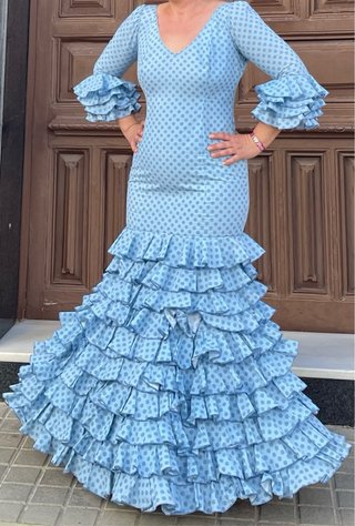 Traje de Flamenca Lunares Talla 38-40