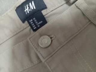 Bermudas H&M Talla 42/32 Beige