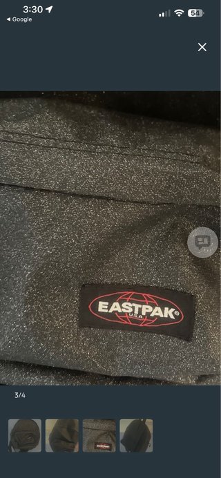 Mini mochila Eastpak brillante