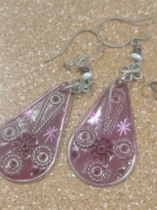 Pendientes vintage lágrima