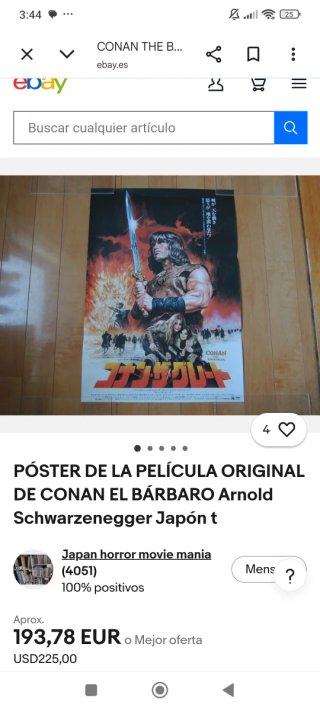 CONAN THE BARBARIAN 1982 original Japan poster