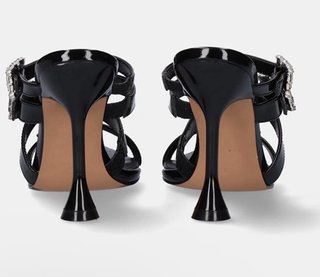 Exé Shoes Sandalias Mulé Tacón Charol