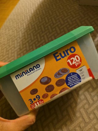 Solo Monedas de plástico Euro Miniland 120