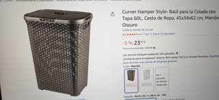 Cubo de colada Curver gris