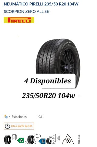 235/50 R20 104W Pirelli Scorpion Zero