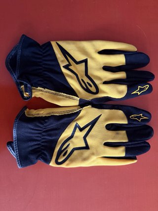 Guantes Alpinestars técnicos (amarillos y blancos
