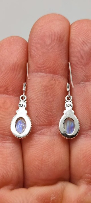 Pendientes de Plata y Piedra Luna.