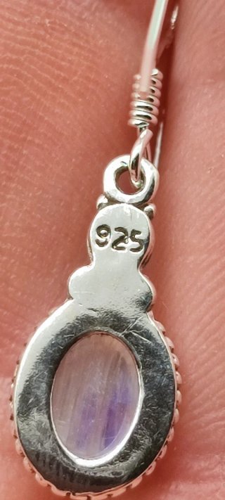Pendientes de Plata y Piedra Luna.