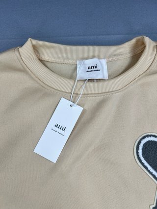 Felpa Ami Paris Beige Taglia L