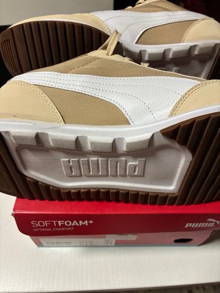 Zapatillas Puma Hombre Beige y Blanco