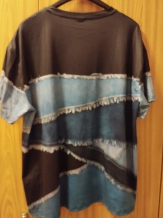 Camiseta Talla Grande XXXL Diseño Denim