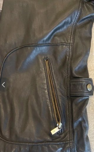 Chaqueta de cuero Massimo Dutti