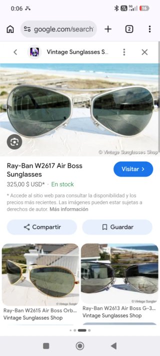 Gafas Ray-Ban Air Boss(y2k)