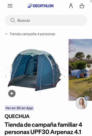 Tienda campaña Quechua T4.1 4 personas